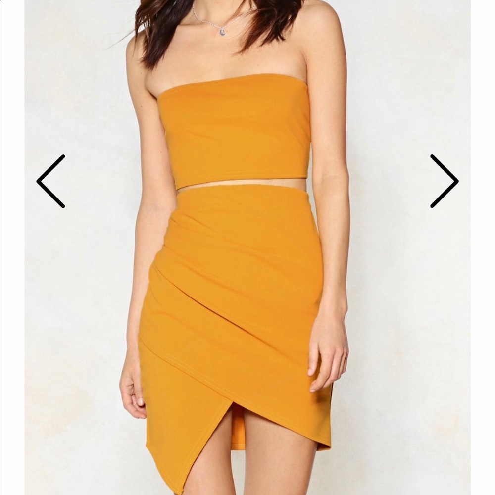 Nasty Gal Mustard 2 piece set
